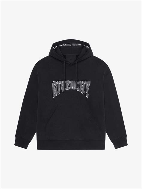 felpa givenchy buchi|Men's Slim fit hoodie in felpa with patch .